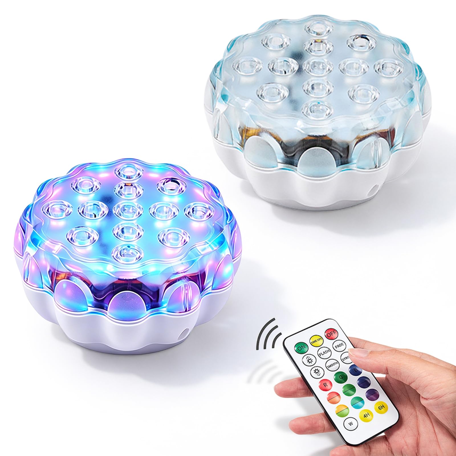 Lampe LED submersible rechargeable avec télécommande pour un éclairage durable