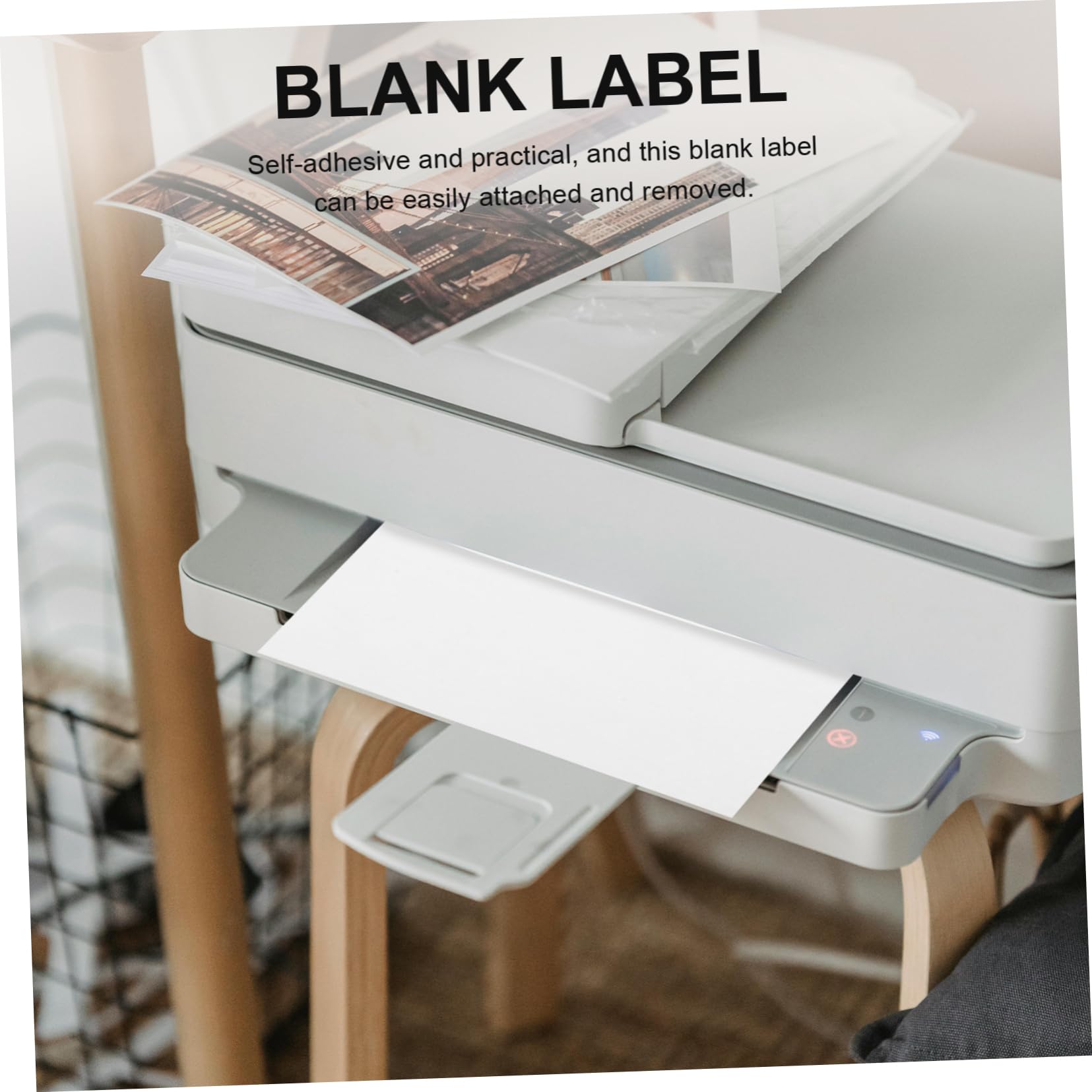 Papier Étiquette pour Imprimante A4 100 Feuilles Autocollantes Blanches