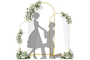 Chiara 6FT, 5FT, 4FT Metal Arch Backdrop Stand Set of 3