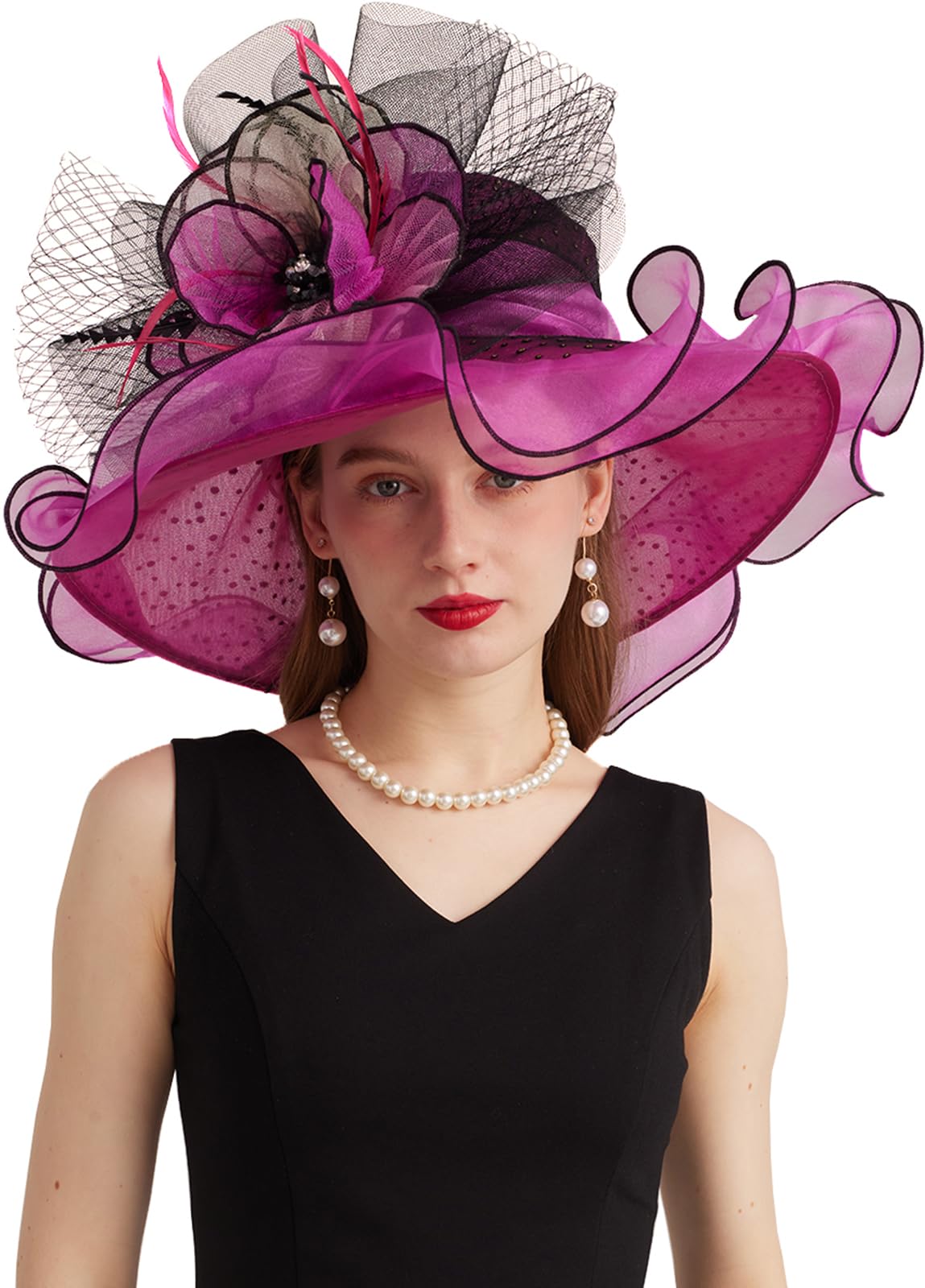 Women's Kentucky Derby Wide Brim Hat