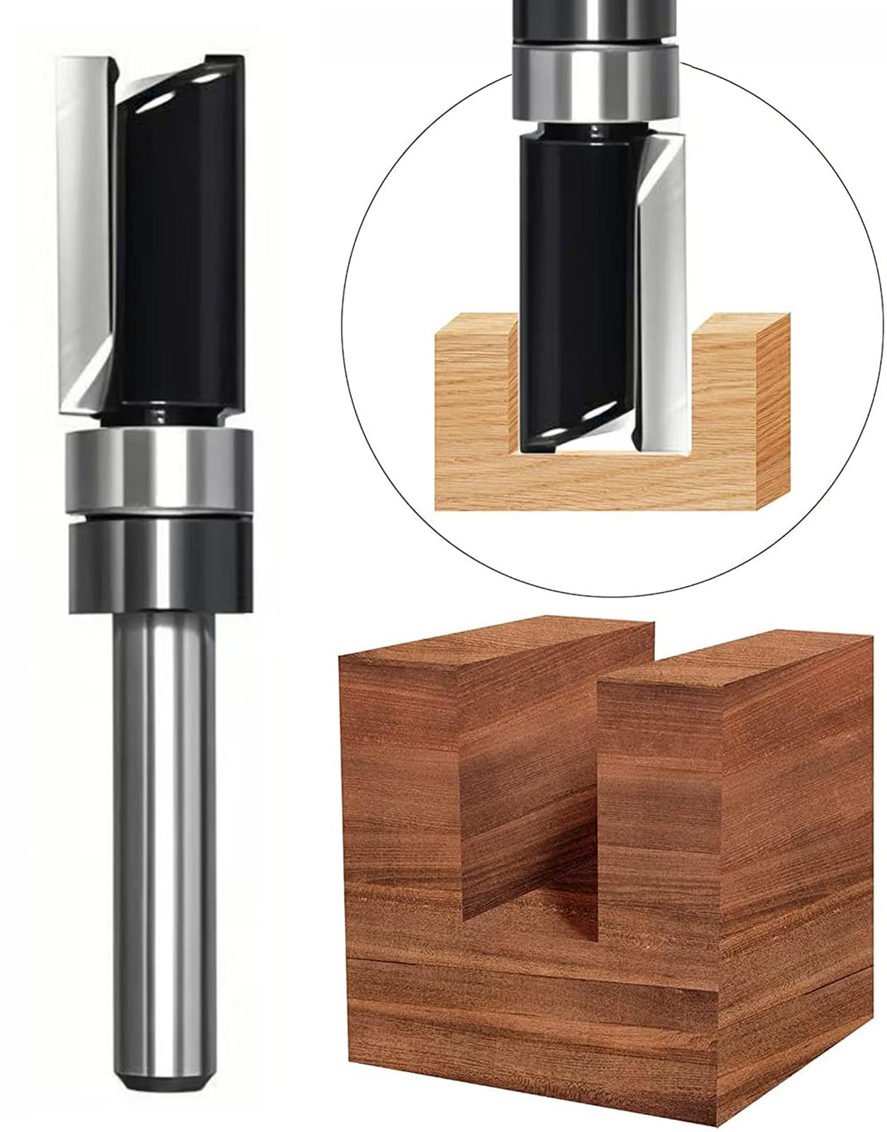 Flush Trim Router Bits - 5 Piece Set -5