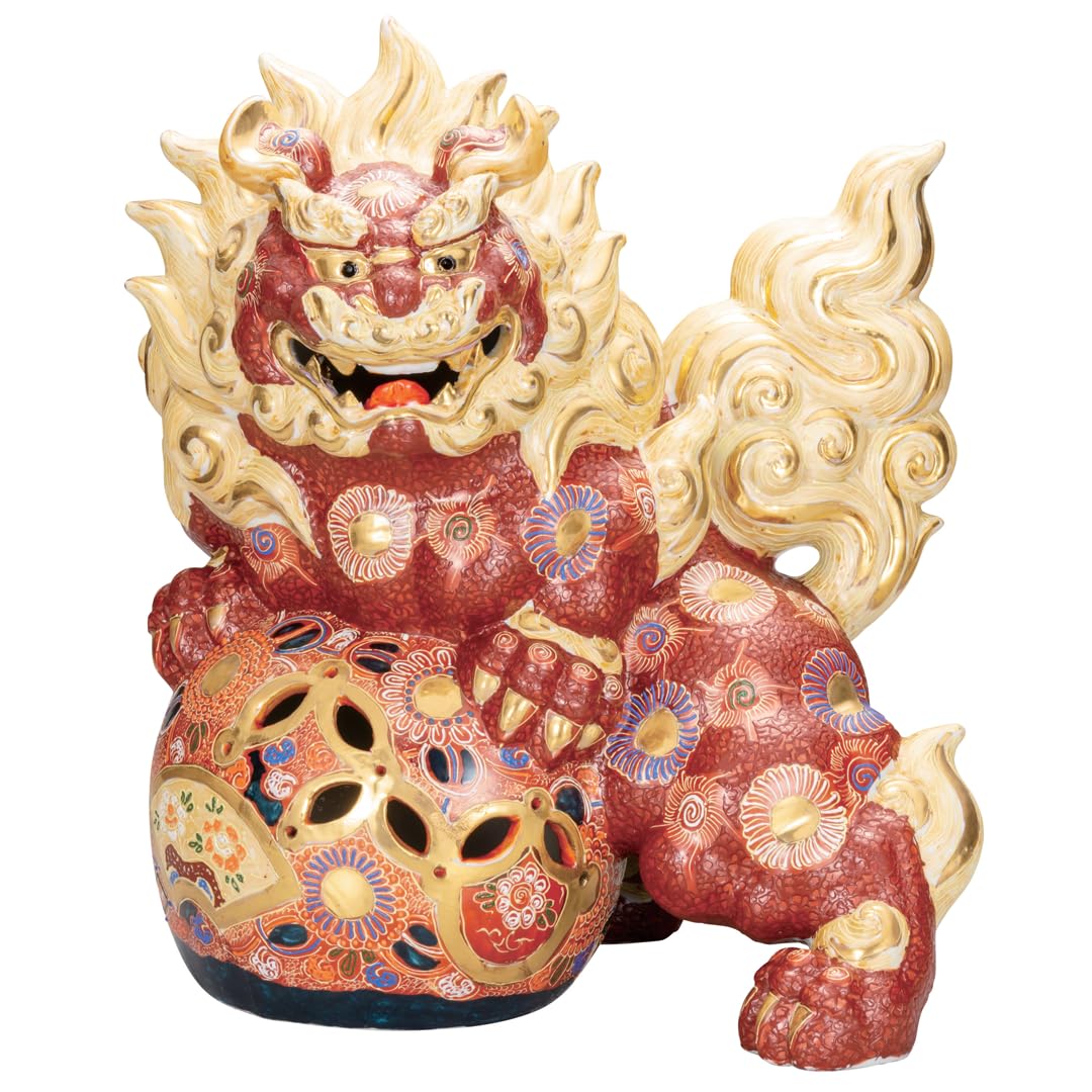 九谷焼獅子(15号)