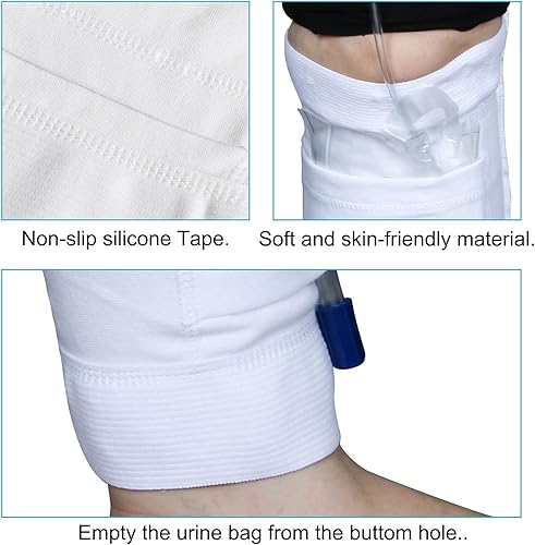 Miniatura 4 de Soporte para bolsa de pierna de catéter, bolsas de drenaje de orina de catéter, correa de soporte de pantorrilla, funda para bolsa de pierna Foley