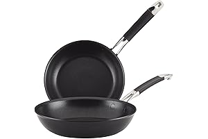 Anolon Advanced Nonstick Smart Stack Hard Anodized Nonstick Frying Pan Set