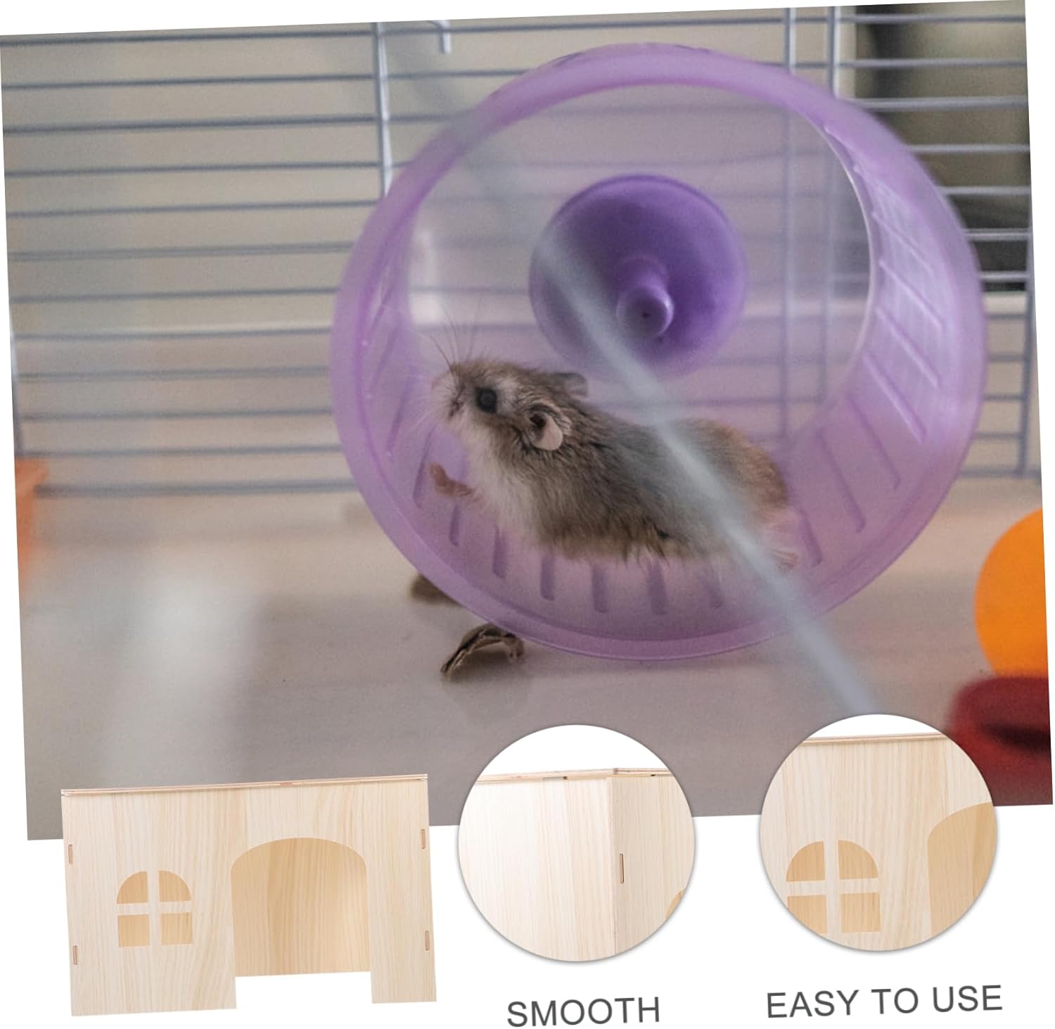 BESPORTBLE Guinea Pig Accessory Small Animal House Squirrel Hideout Nest Wooden Hamster House Pet Exercise Toy