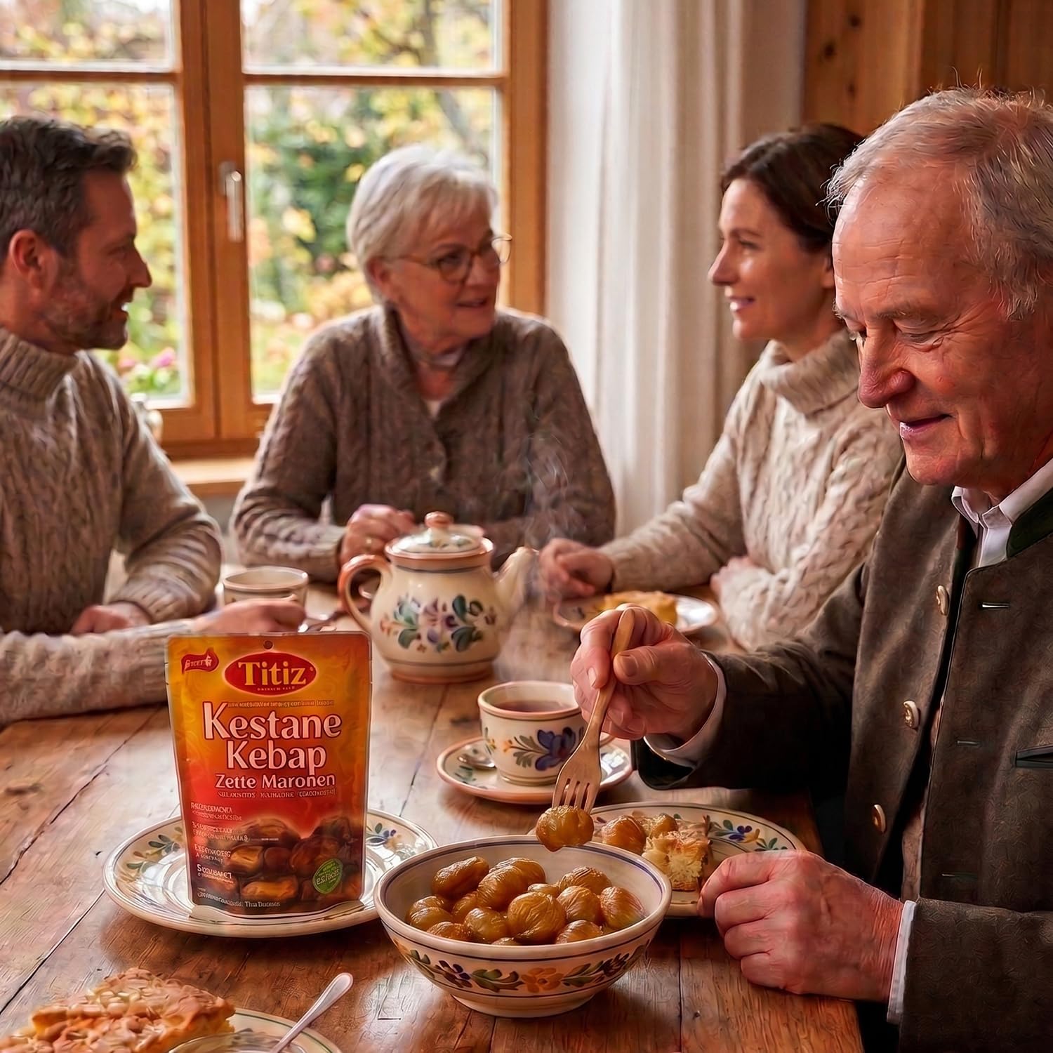 Titiz Zarte Maronen 30er Pack (30 x 125g) – geschält & geröstet – Esskastanien, veganer Snack