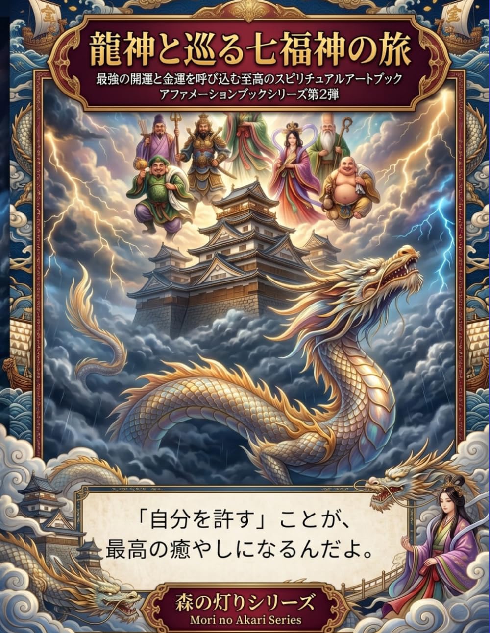 龍神と巡る七福神の旅: 最強の開運と金運を呼び込む至高のスピリチュアルアートブック アファメーションブックシリーズ第2弾 (森の灯りシリーズ)