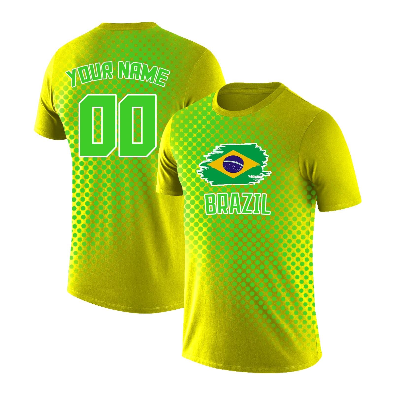 Custom Soccer Football Jersey T-Shirt, Polyester, Customizable Name and Number, Unisex Sport Jersey for 2026 fi FA World Cup