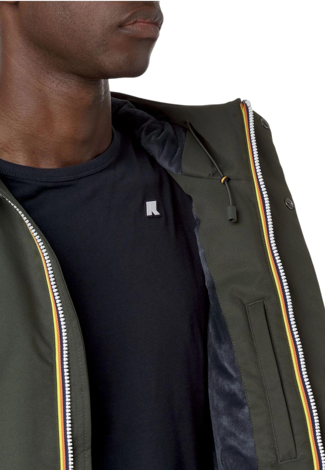 K-Way Giacca Invernale da Uomo Marchio, Modello Jacko Twill Marmotta K8133DW, Realizzato in Sintetico.