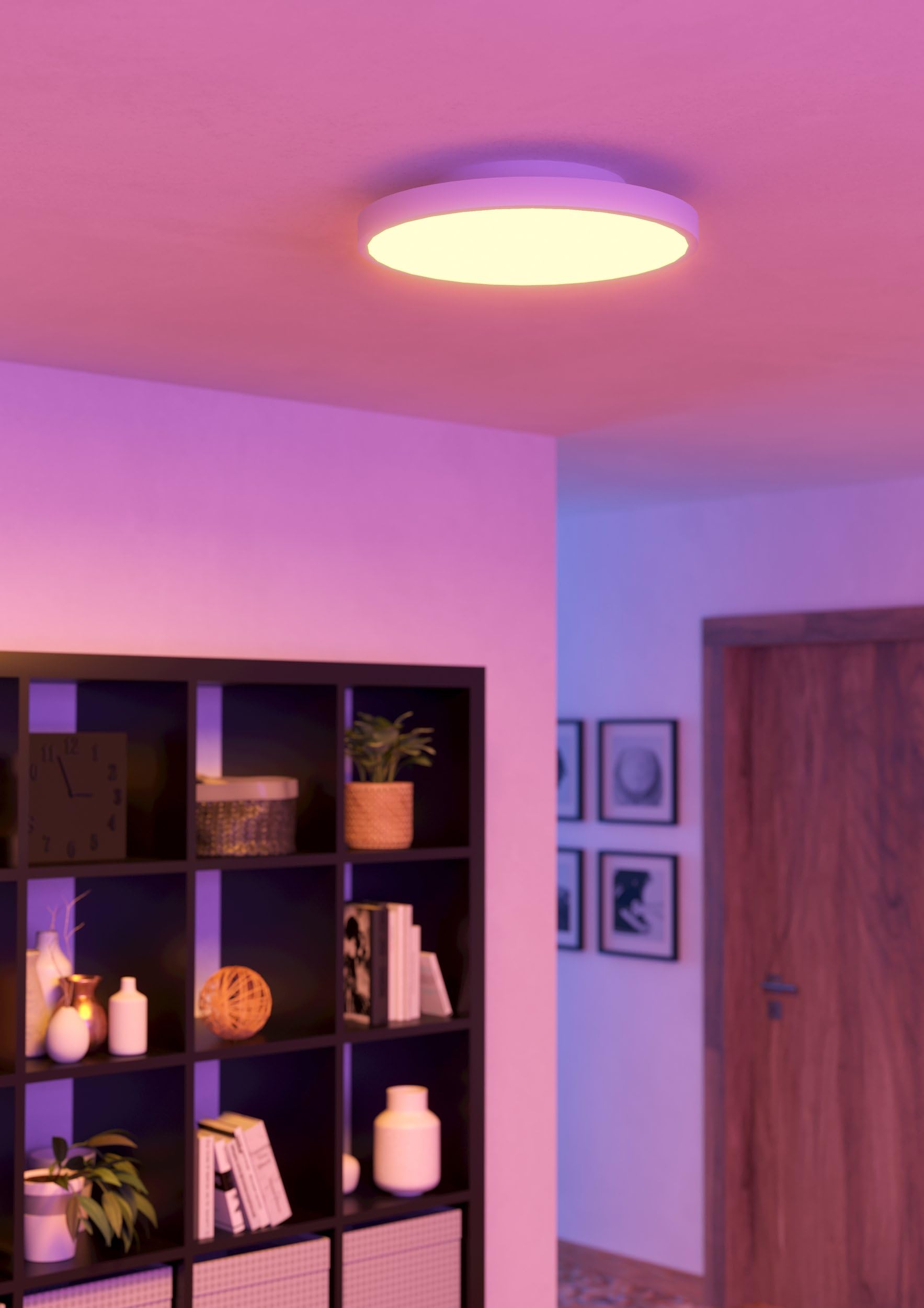 EGLO connect.z Smart-Home LED Panel Turcona-Z, Deckenlampe Ø 45 cm, ZigBee