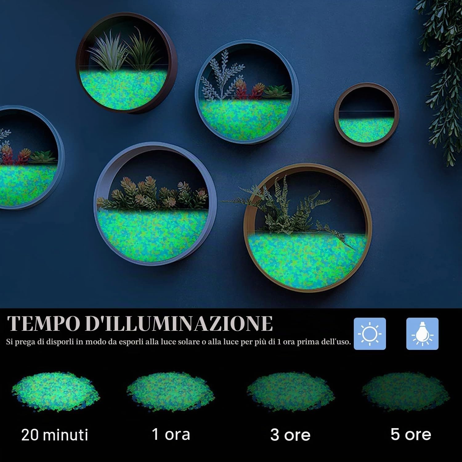 6000 Pezzi Pietre Luminose Ghiaia per Giardino Luminosi Giardino Pietre Decorative Luminoso Pietre Ciottoli Sassi da Giardino Decorazioni Giardino per Acquario Pietre Nottilucenti Ghiaia