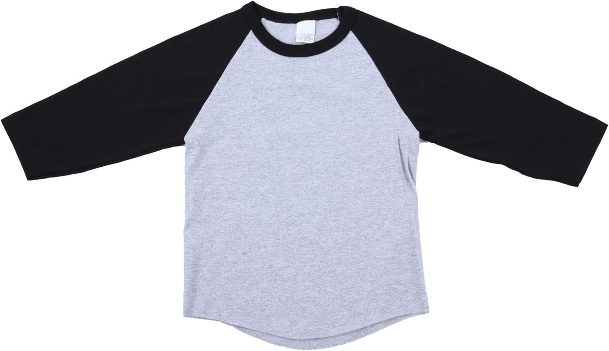 Unisex Kids Raglan 3/4 Sleeve Baseball T Shirt Top