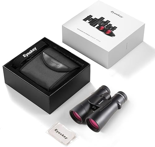 Miniatura 8 de Eyeskey Prismáticos ED de 12 x 50 para adultos de alta potencia, súper claro y amplio campo de visión, binocular ligero e impermeable, perfecto para