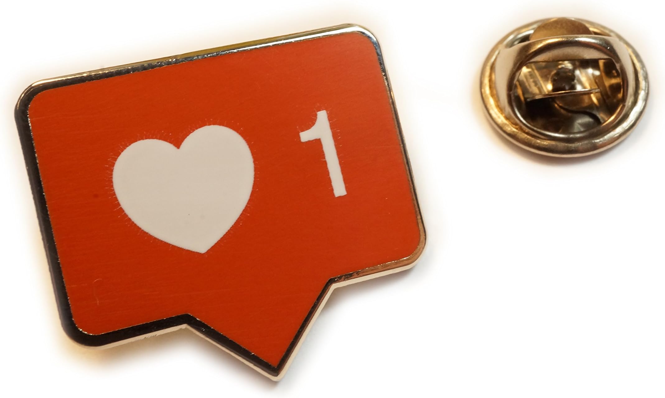 INSTALIKE Instagram Like Bubble Icon I Heart Hat Jacket Vest Tie Tack Lapel Pin
