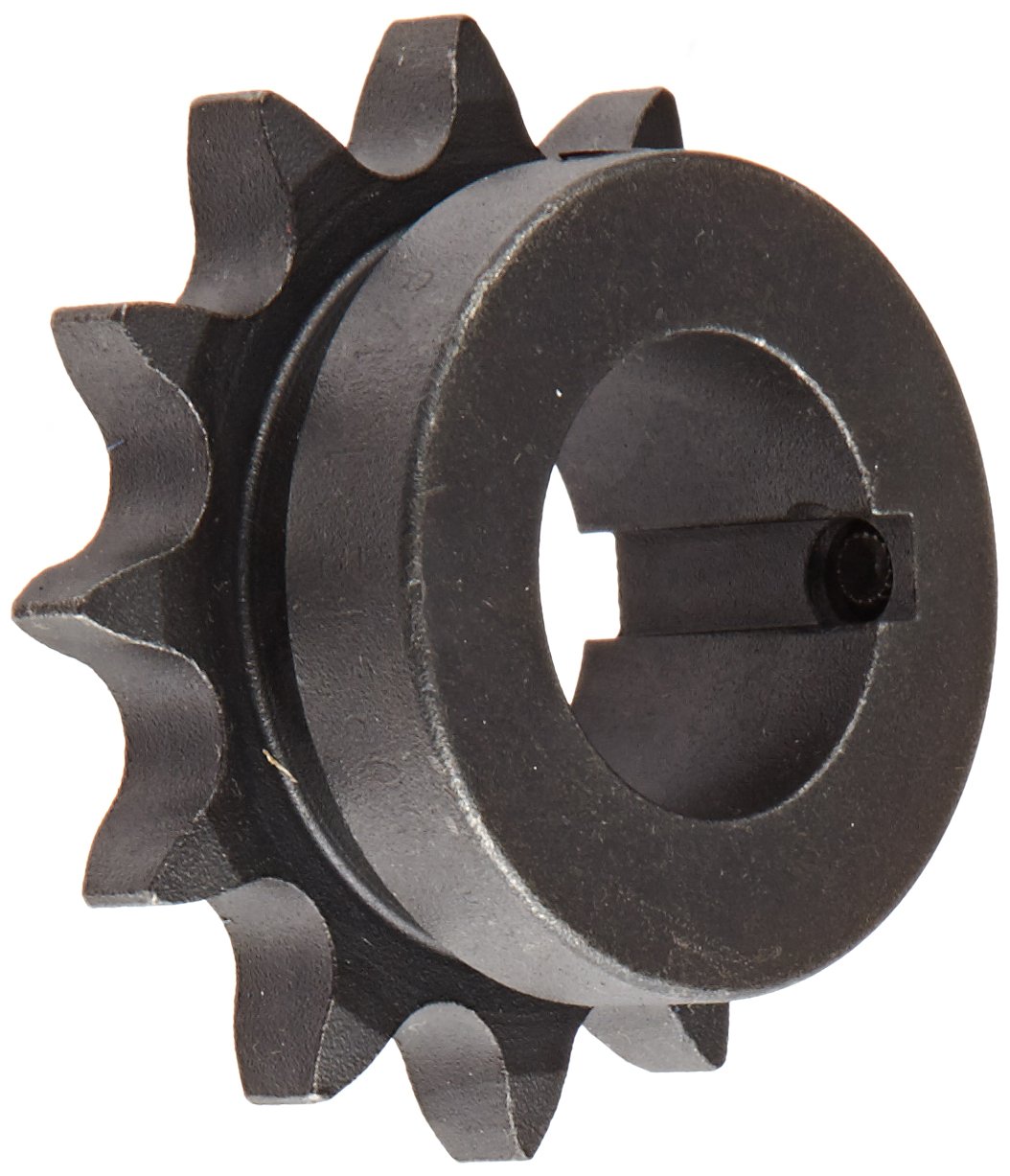 Martin Roller Chain Sprocket, Bored-to-Size, Type B Hub, Single Strand, 50 Chain Size, 0.625" Pitch, 12 Teeth, 1.125" Bore Dia., 2.708" OD, 1.9844" Hub Dia., 0.343" Width