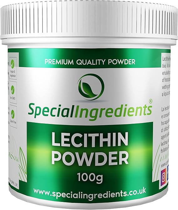 Lecithin Powder 100g Premium Quality Suitable for Vegan, NonGMO, Gluten Free Recyclable