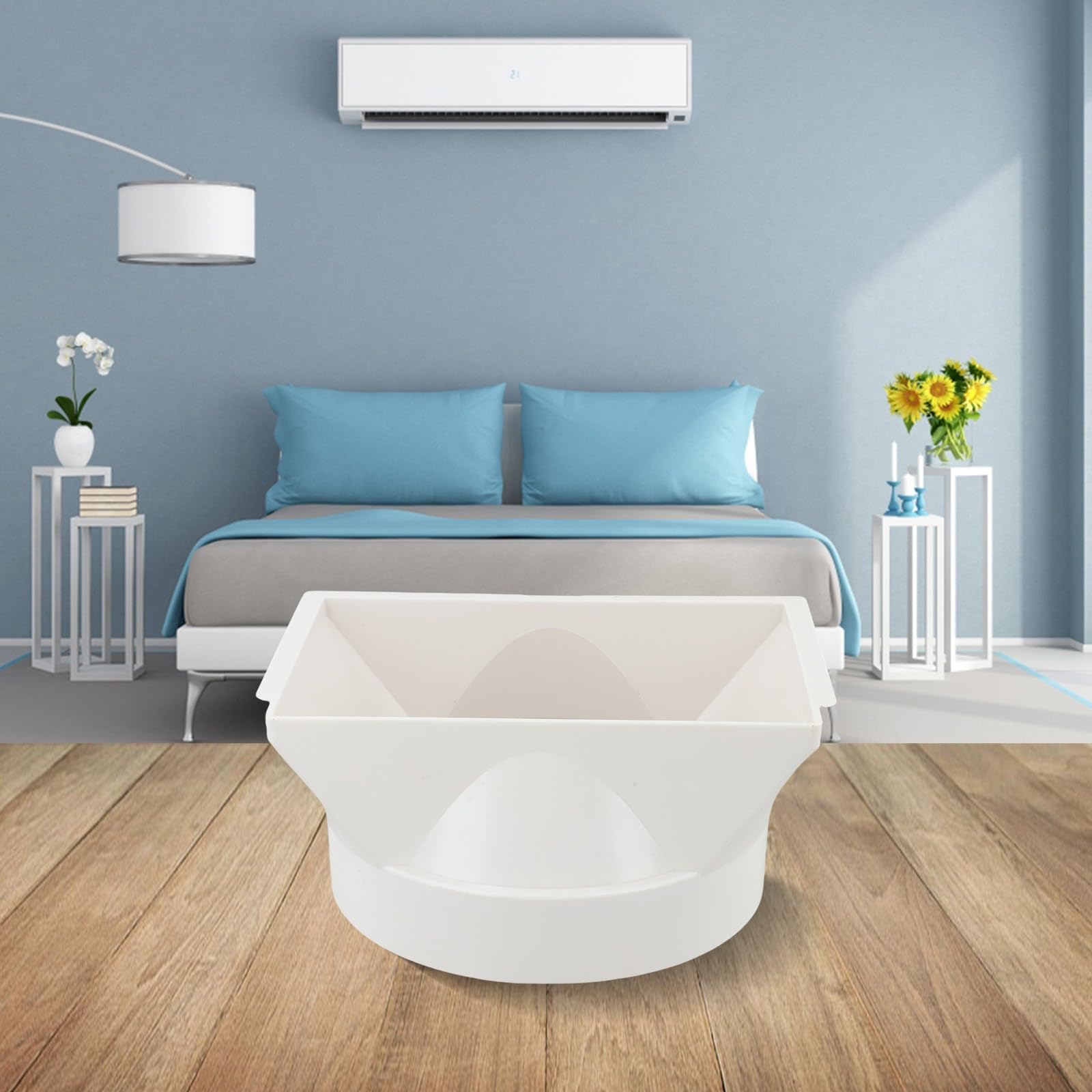 Adattatore mobile per tubo di scarico del condizionatore d'aria per unità portatili da 15 cm, progettato per un flusso d'aria e una ventilazione ottimali