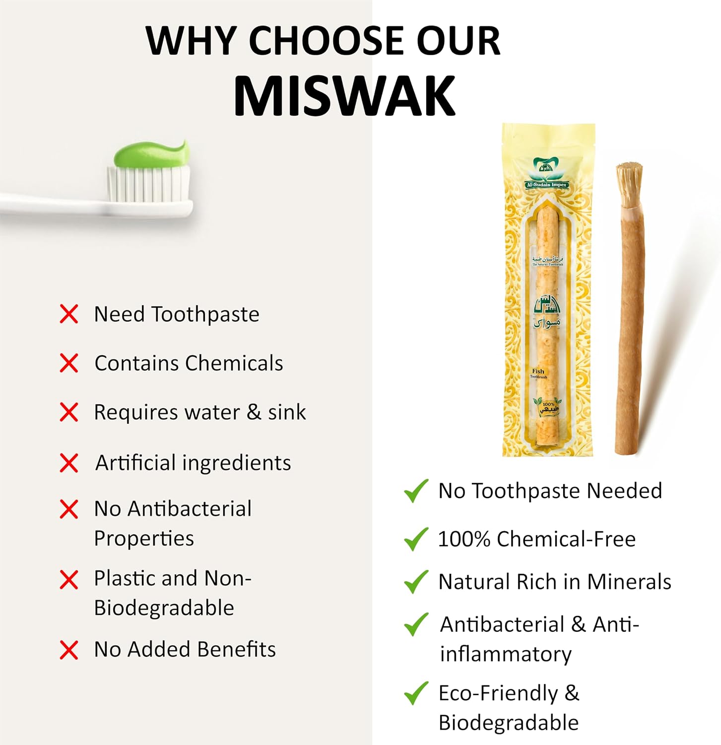 Natural Miswak Sticks Pack of 12, Sewak Sticks Traditional Toothbrush image 4
