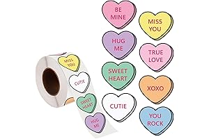 Valentines Day Gifts for Kids, 800Pcs Valentines Heart Stickers for Kids Heart...