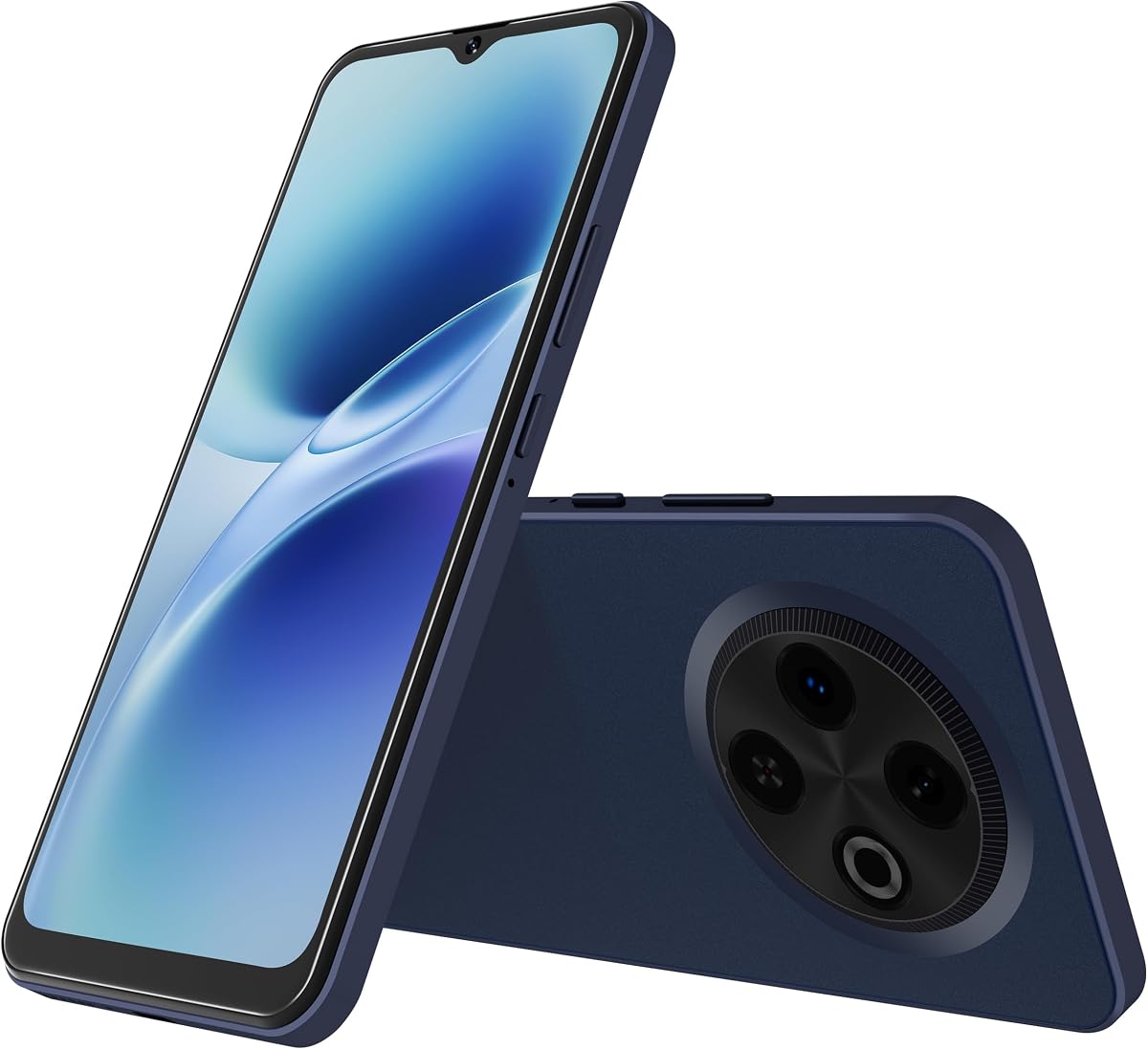 Teléfono celular HD+ de 6.6" 4G desbloqueado para T-Mobile 6+16GB/512 Deep Blue | Teléfono inteligente Android 12, Octa-Core 6(3+3)GB RAM, teléfonos Android desbloqueados con Nano SIM dual, teléfonos inteligentes Face ID desbloqueados, 13MP+5MP