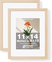 Vista 44 de Portarretratos de madera de 5 x 7 pulgadas, marco de fotos de 5 x 7 pulgadas, mate a acabado de chapa de madera de 4 x 6 pulgadas, color marrón