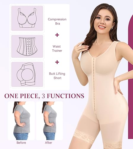 Miniatura 6 de M MYODRESS Fajas colombianas moldeadoras para mujer con control de abdomen, moldeador de cuerpo para mujeres poscirugía de compresión
