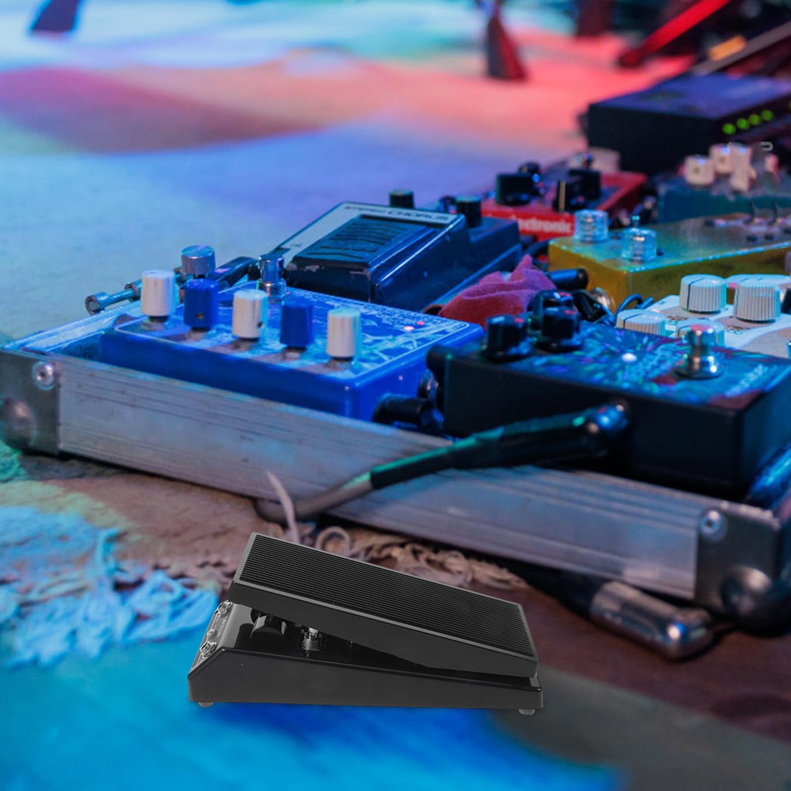 MAGICLULU Pedale Effetto Wah Compatto per Chitarra Elettrica con True Bypass, Leggero in Metallo e Plastica, per Festival Musicali e Concerti