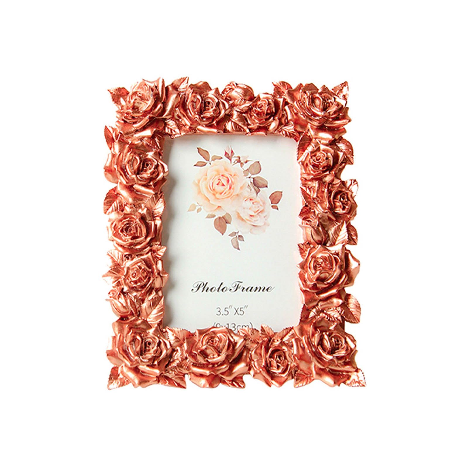 carotoe Retro Picture Frame, Decorative Photo Frame Antique Ornate Square Photo Frames for Tabletop and Wall Display Home Decors Retro Picture