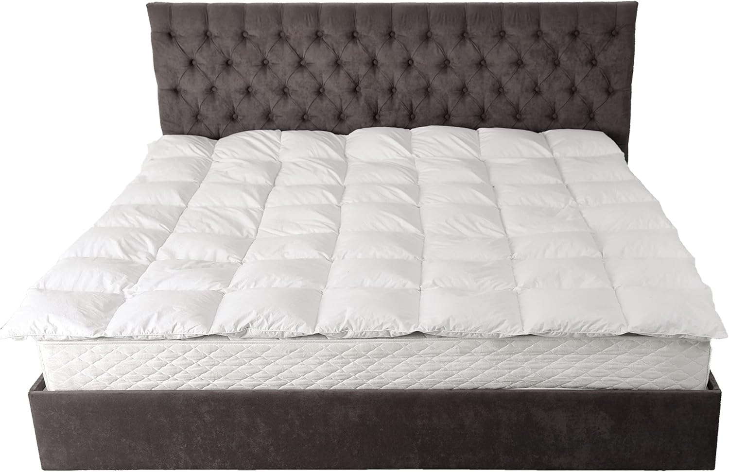 Rohi Luxury White Goose Down Feather Quilted 13.5 Tog Super King100 Cotton Cover