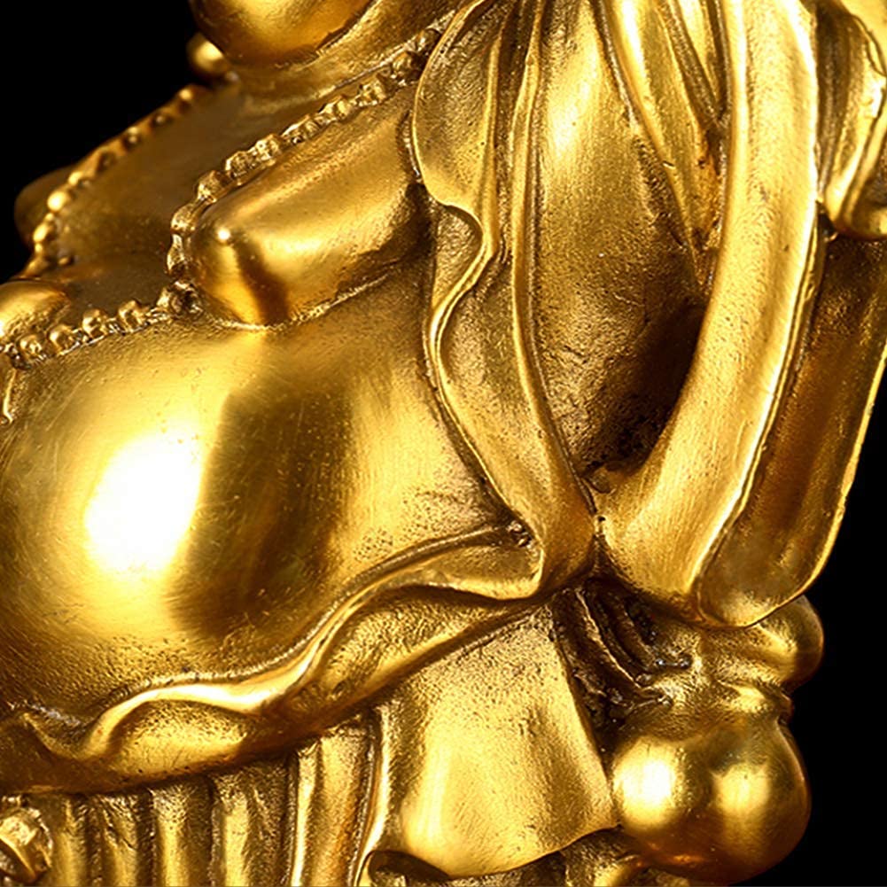 Nowoczesna minimalistyczna abstrakcyjna rzeźba kreatywna rzeźba do domu, figurka dekoracyjna statuetka Feng Shui statuetka boga bogactwa ozdoba śmiejący się Budda ręce do góry z figurkami Yuan Bao,