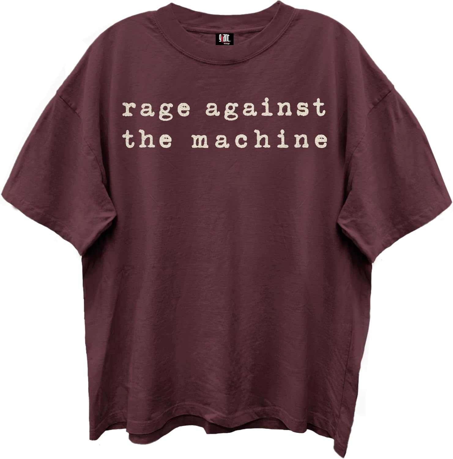 Rage Against The Machine T Shirt for Men & Women Logo Vintage Mahogany Crew Neck Short Sleeve Tees