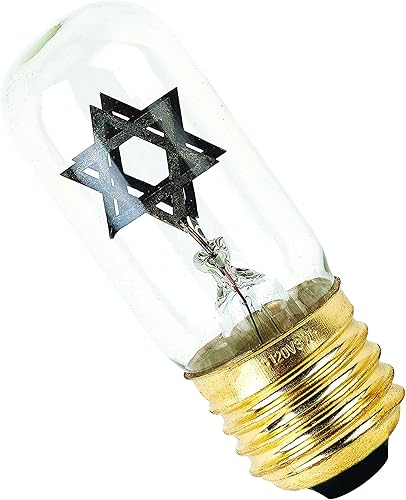 Miniatura 3 de Zion Judaica - Lámpara eléctrica Yahrtzeit de latón grabada en memoria amorosa, lámpara conmemorativa judía electrónica con bombilla parpadeante de