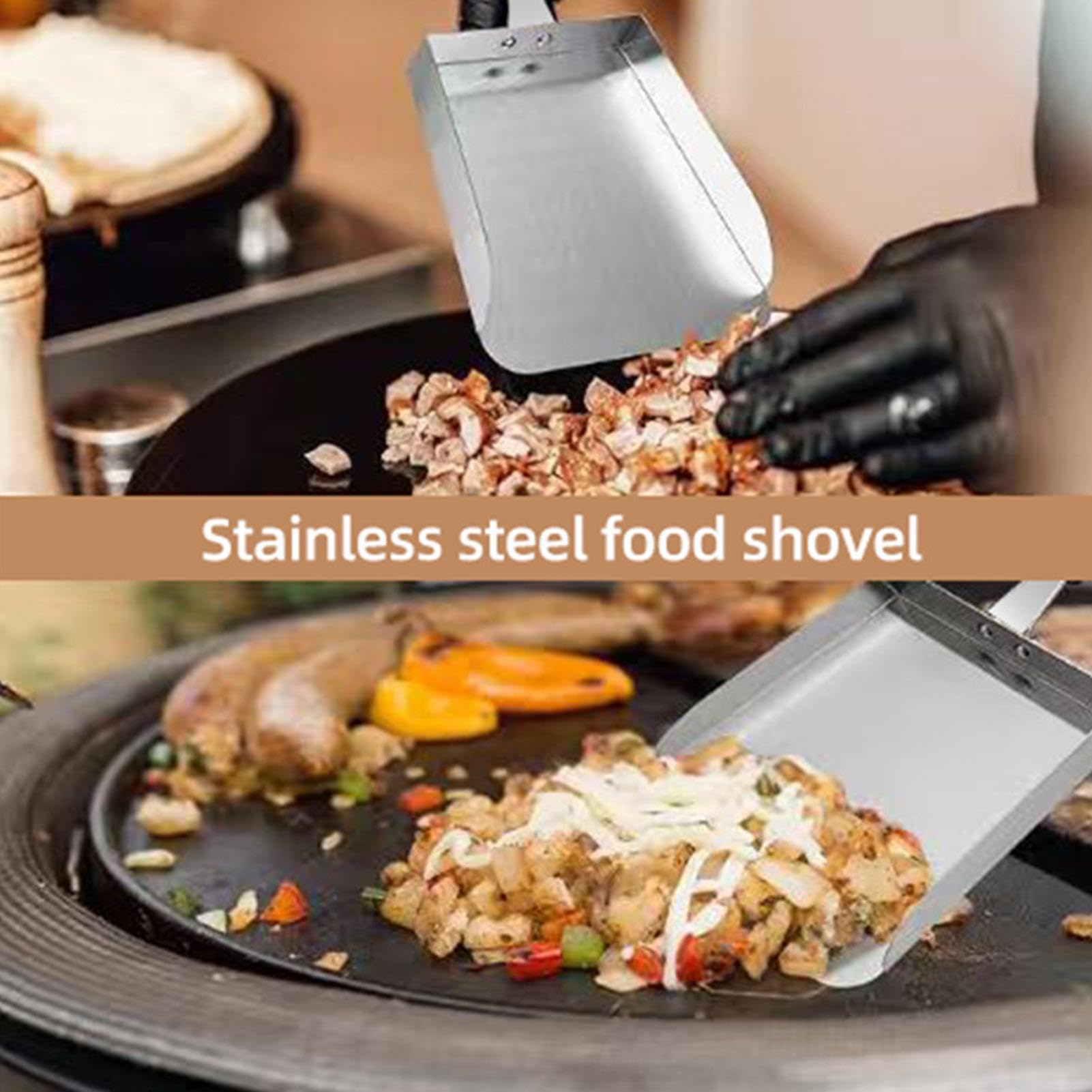 Espátula Grande Para Plancha De Cocina Pala En Forma De Cuchara Para