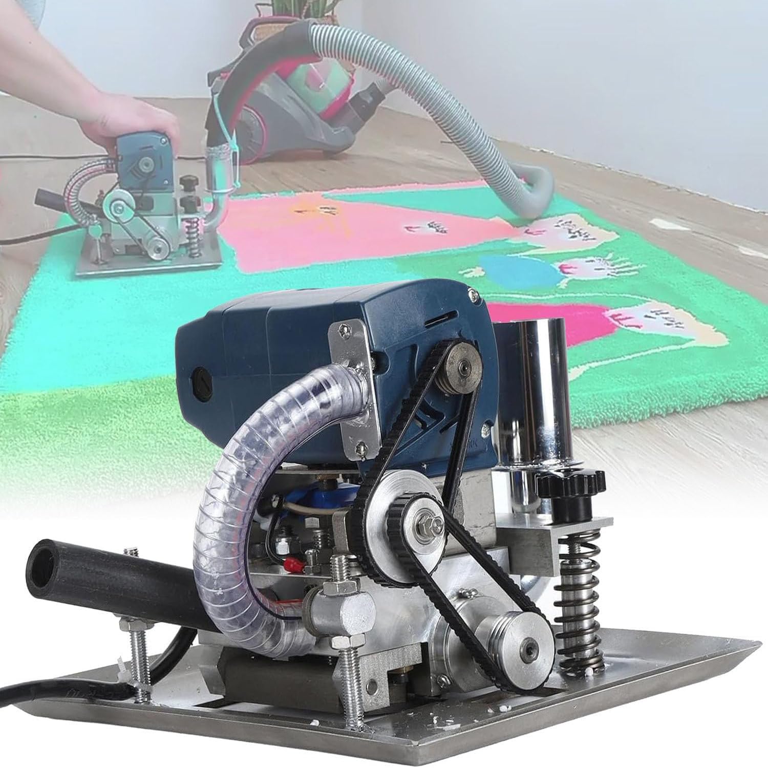 Teppich-Abflachmaschine, 850 W, 7,6 cm Rollschneider, kompaktes Design
