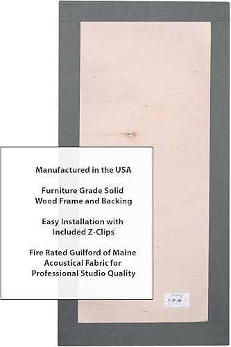 Miniatura 5 de ATS panel acústico resistente al fuego de 24 x 48 x 2 pulgadas, gris (Warm Grey)