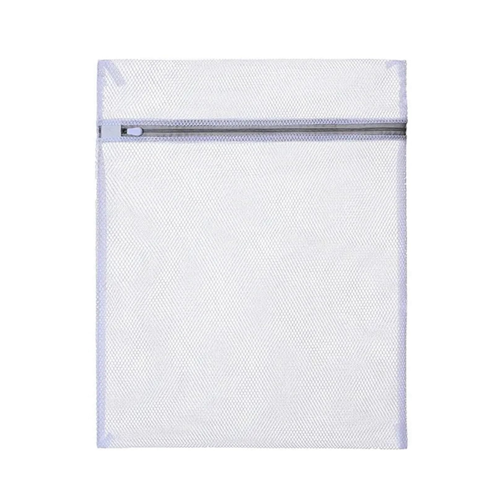 White Large Washing Laundry Bag Mesh Organizer Net Dirty Bra Socks Underwear Shoe Storag Wash Machine Cover Clothes(Coarse net 40x50cm)
