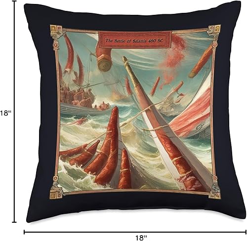 Miniatura 6 de The Battle of Salamis (#03) - Almohada (16 x 16 pulgadas), multicolor