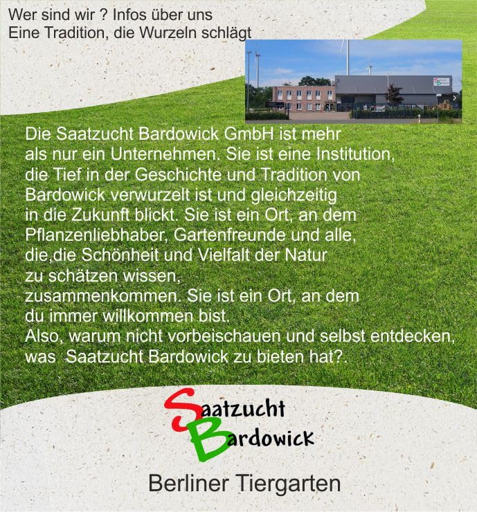 Rasen Berliner Tiergarten Grassamen Rasensamen Rasensaat Gras 20kg Rasenmischung Zierrasen - Qualität zu Fairen Preis !