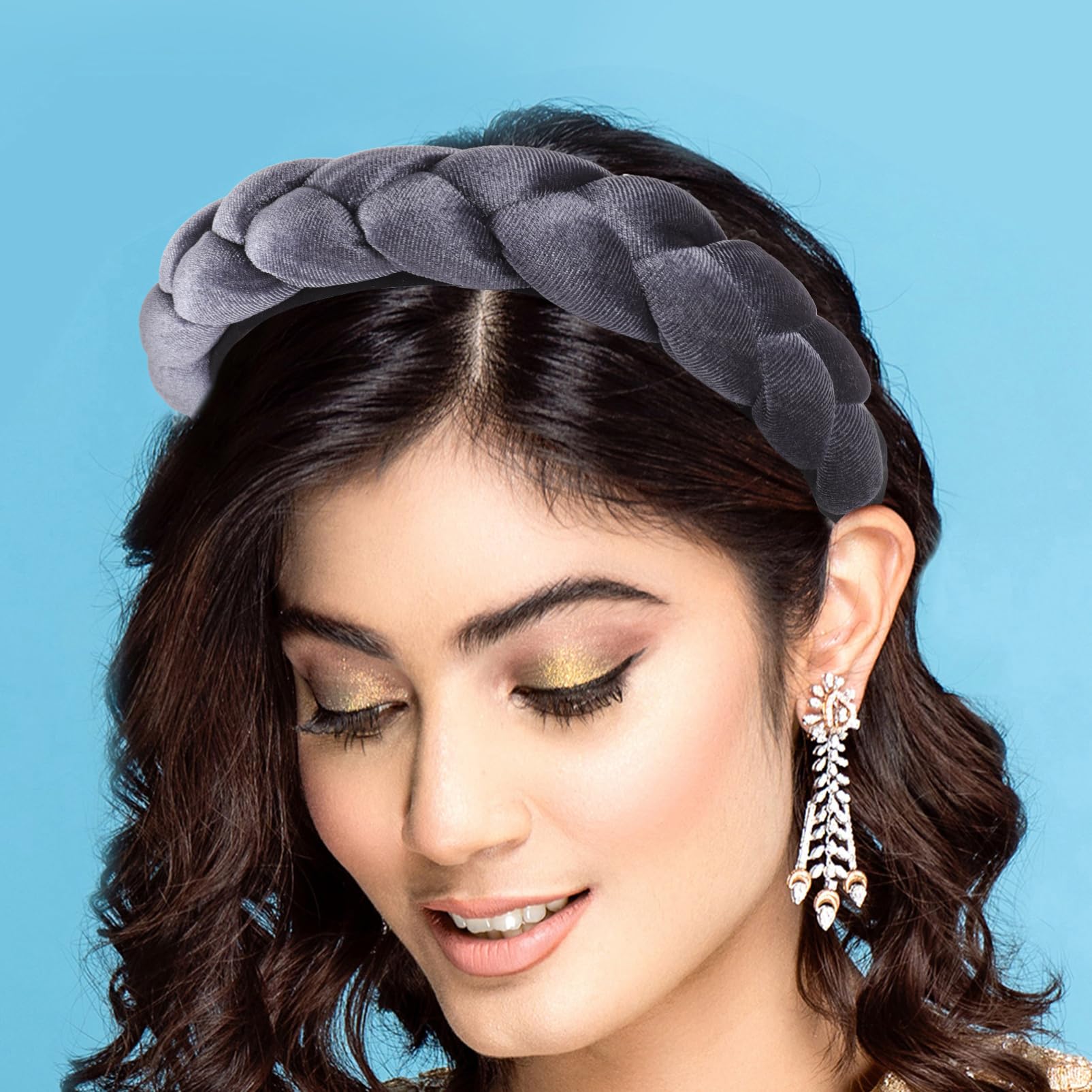 POPETPOP 3pezzi Fascia Per Donna Intrecciato Cerchietto Elegante e Pratico Per Trucco e Cura Della Adatta Tutti Tipi Di e Occasioni