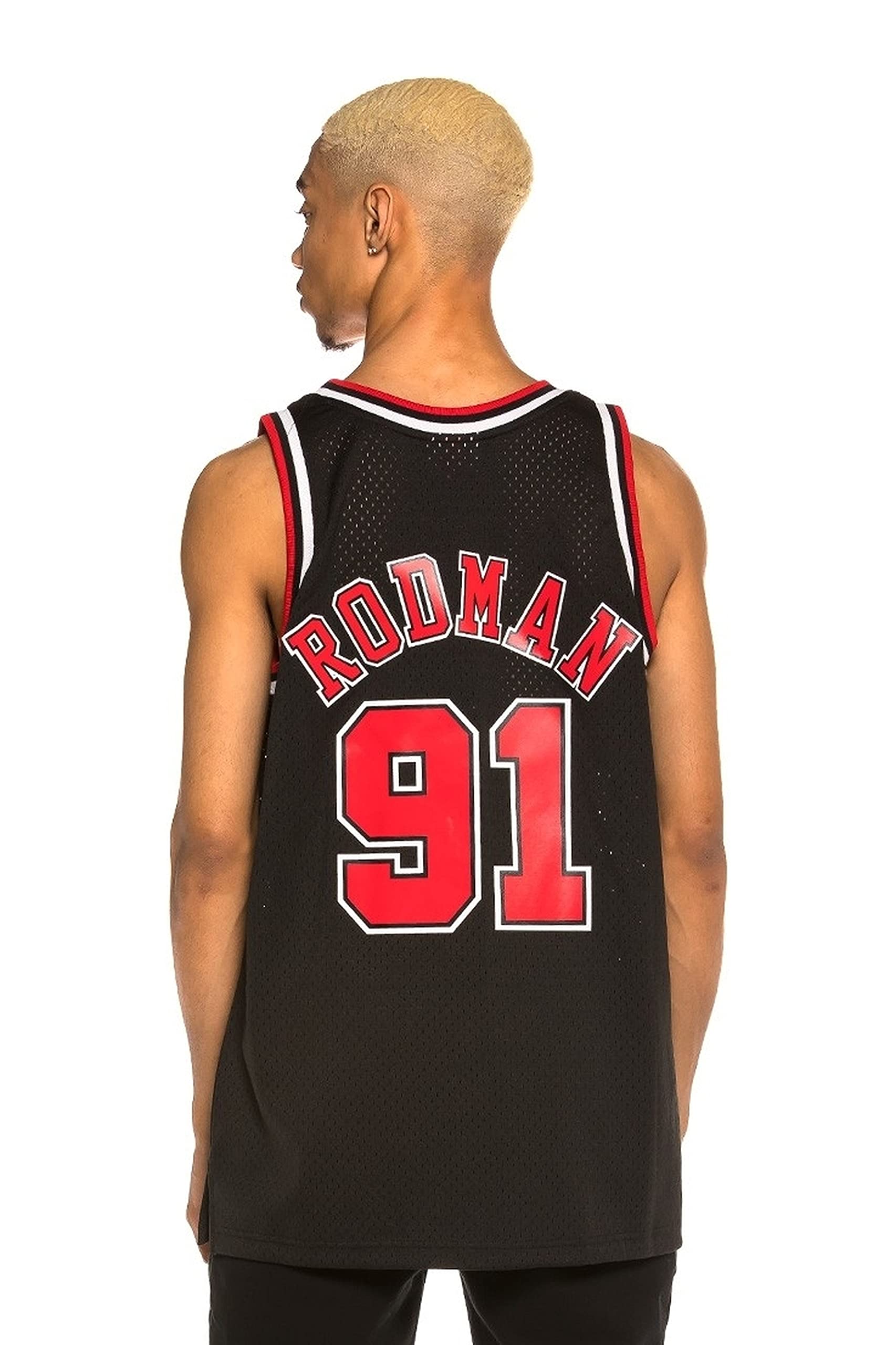 Mitchell & Ness NBA Swingman Jersey 2.0 Chicago Bulls (D. Rodman #91 - Black, S)