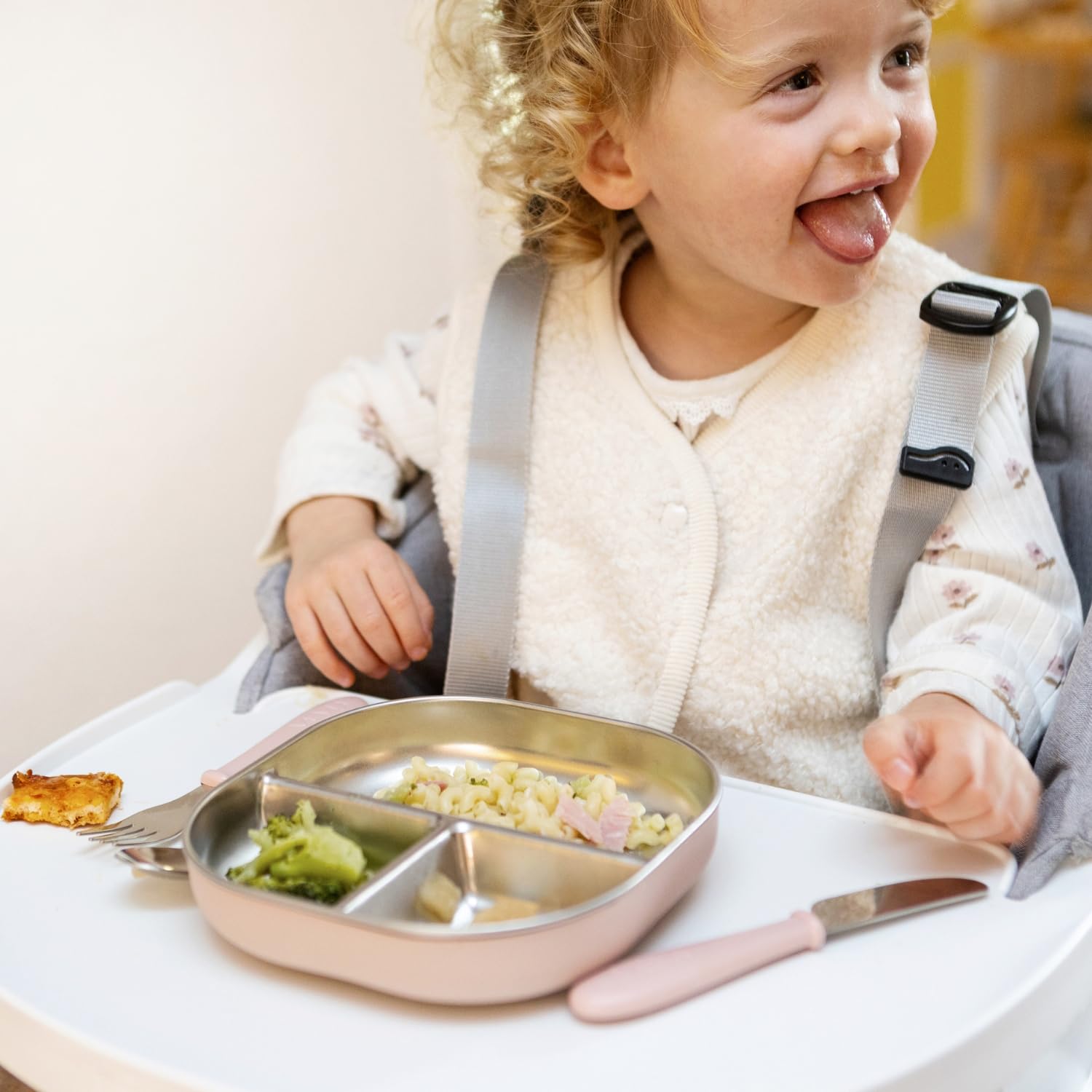 Assiette Compartimentée Antidérapante 2pcs Assiette Ventouse Pour