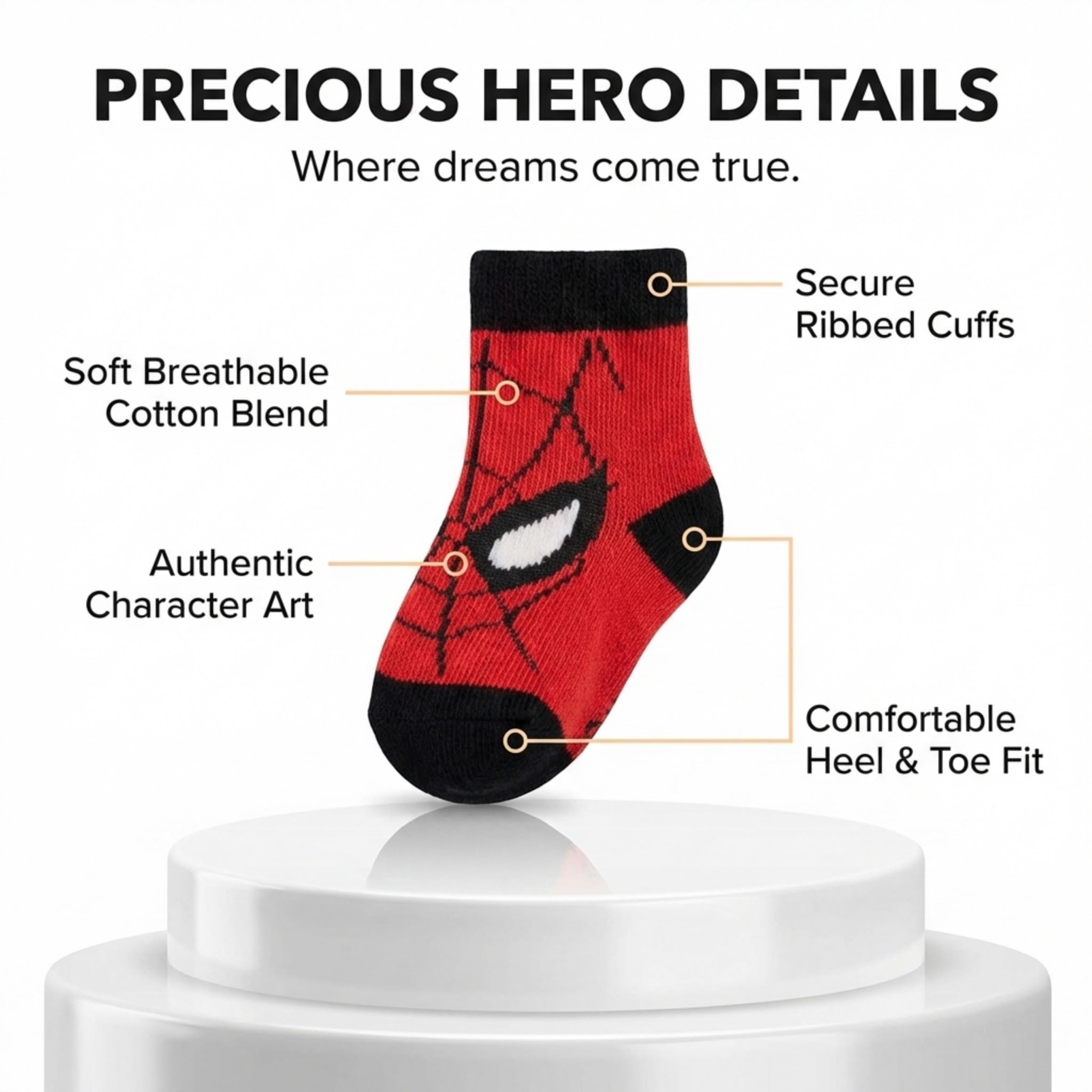 Spiderman Baby-Stiefel, 3er-Pack Spiderman-Babysocken mit Captain America und Thor (3er-Pack, 0-12 Monate), Blau/Rot/Grau, 0-12 Monate, Blau / Rot / Grau, 0-12 Meses