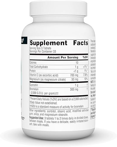 Miniatura 2 de Source Naturals Quercetina Activada - Complejo Bioflavonoide Derivado de Plantas - Defensa Estacional e Inmune - 100 Tabletas