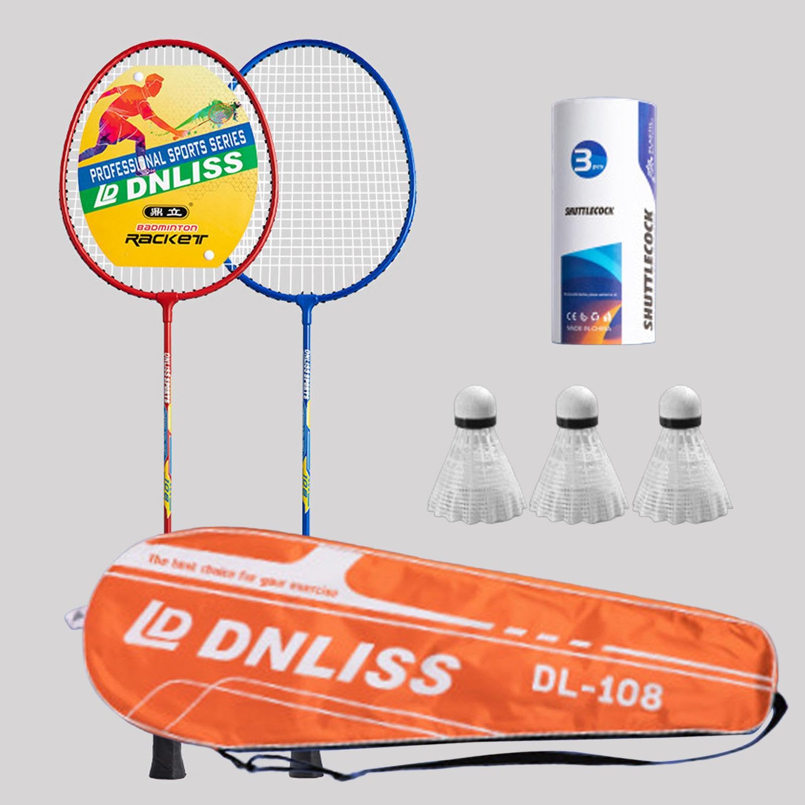 Juego de Raquetas de bádminton diseñado para niños Raqueta de bádminton Juegos al Aire Libre Diversión Padres Hijos Actividades Familiares