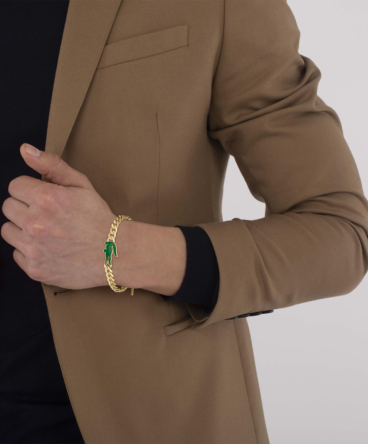 Lacoste Braccialetto a catena da uomo Collezione ARTHOR in Acciaio Inossidabile