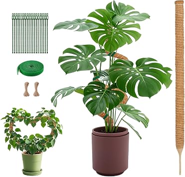 1 Pack 47.24 Inch Bendable Moss Pole for Monstera