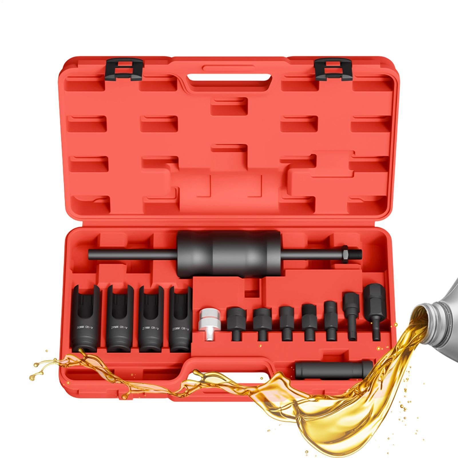 Générique Estrattore iniettore Kit Estrattore per Riparazione Motore Auto | Estrattore di trazione per auto Per Casa Garage Officina Esterno Berlina Camion Meccanico Tecnico