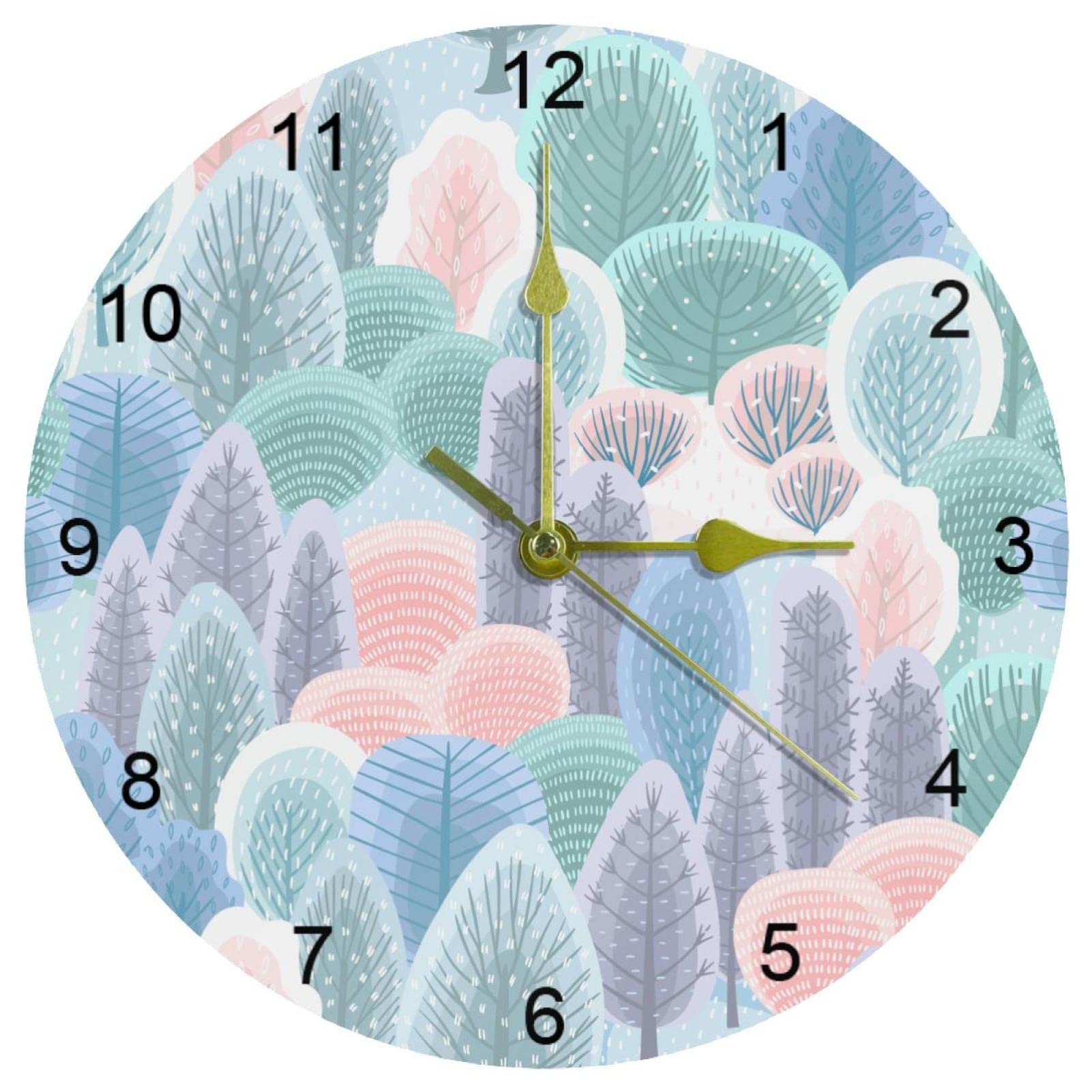 Horloge murale silencieuse sans tic-tac et facile à lire pour intérieur calme