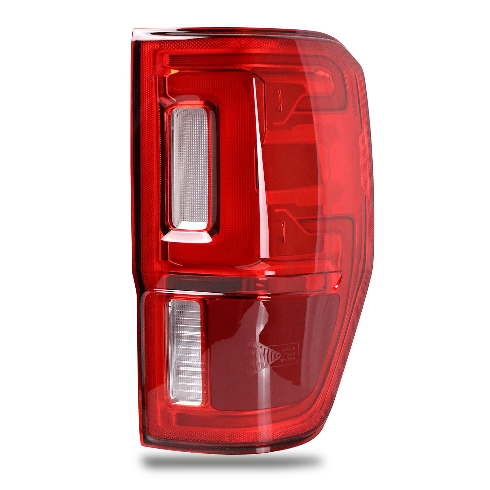 led tail light compatible with 2019-2023 ford ranger w/blind spot (module not included) right passenger side taillights taillamps brakelights replace part number:kb3z13404g