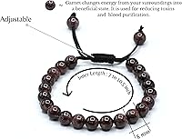 Vista 328 de Amazing Gemstone Crystal Bracelet for Women Men's Gifts - Protection Healing Crystal Bracelet - 8mm Gemstone Beaded Adjustable Bracelet Pulseras